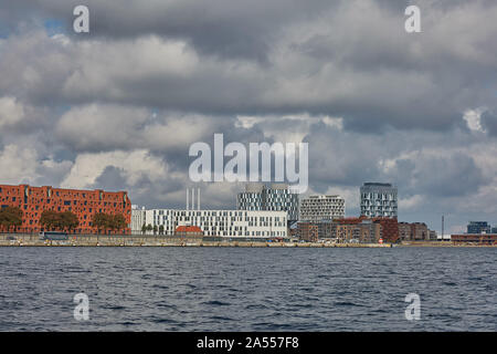 COPENHAGEN, Danimarca - 16 settembre 2017 : Veduta della città di Copenhagen in Danimarca durante il giorno nuvoloso. Foto Stock
