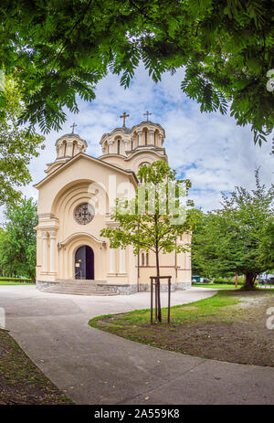 Sts. Chiesa di Cirillo e Metodio, comunemente conosciuta come Chiesa ortodossa. Lubiana, Slovenia Foto Stock