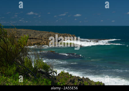 Puerto Rico della costa di poza de las Mujeres Foto Stock