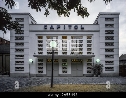 Halle, Capitol Veranstaltungshalle. Lauchstädter Strasse 1 ehem Kino CAPITOL Erbaut 1906 als Reithalle. 1925-26 von Walter Thurm zum Kino umgebaut. Se Foto Stock