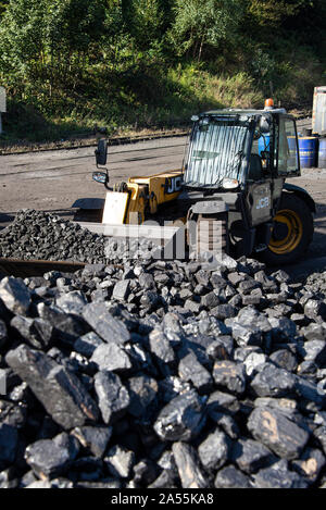 Il Coal Yard al North Yorkshire Moors Railway Yard a Grosmont North Yorkshire Inghilterra Regno Unito Regno Unito Foto Stock