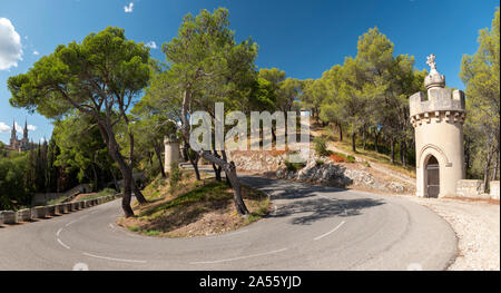 Abbazia di Frigolet, comune di Tarascon, Provenza, Francia. Foto Stock