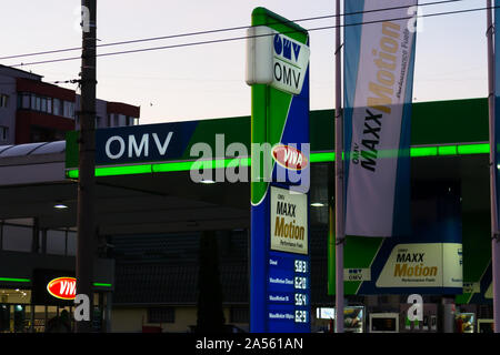 Omv stazione di gas Foto Stock