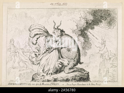 Morse si affacciano'd nel nuovo annuncio incantesimi ultimamente visto sui monti del Galles, - o - Shon-ap-Morgan's reconcilement per la fata principessa / / Js. Gy. des. et fect. Foto Stock