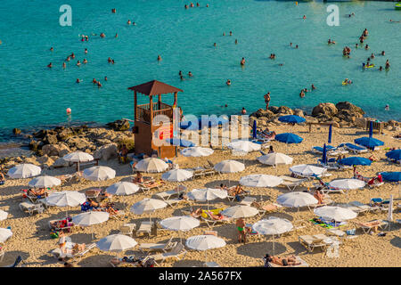 Una tipica vista in Agia Napa in Cipro Foto Stock