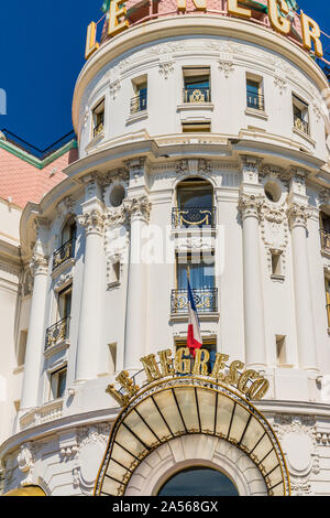 Una vista di Nizza in Cote d Azur in Francia Foto Stock