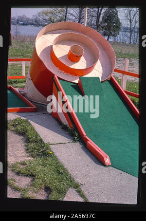 Visualizzare 8, se volete provare un campo da golf Putt-Putt Golf, Drayton pianure, Michigan Foto Stock