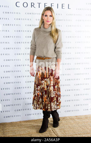 Madrid, Spanien. Xvii oct, 2019. Helen Svedin durante la presentazione della campagna d'autunno di Cortefiel a Los Gallos. Madrid, 17.10.2019 | Utilizzo di credito in tutto il mondo: dpa/Alamy Live News Foto Stock