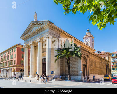 Una vista tipica di Nizza Francia Foto Stock