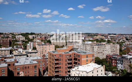 Vista dalla cima del Cairo appartamento edificio, 1615 Q SAN, NW, Washington, D.C. Foto Stock