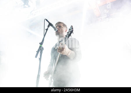 Copenhagen, Danimarca. 17th, ottobre 2019. La svedese post-metal band culto della Luna esegue un concerto dal vivo a Pumpehuset in Copenhagen. (Photo credit: Gonzales foto - Pietro Troest). Foto Stock