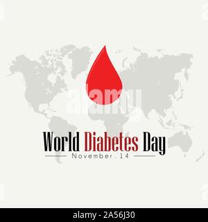 La Giornata mondiale del diabete Illustrazione Vettoriale