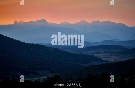 Courthouse Mountain a Sunrise. Foto Stock