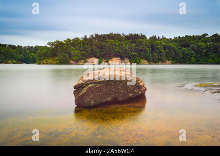 Boulder al Lago Malone parco statale, KY. Foto Stock