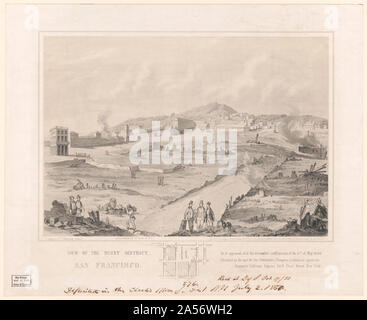 Vista del bruciato quartiere San Francisco / Snyder & Black Lith 87 Fulton San N.Y. Foto Stock