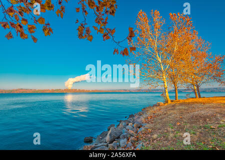 Arkansas nucleare Torre di raffreddamento Foto Stock