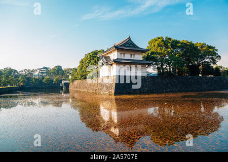 Palazzo Imperiale rovine a Tokyo in Giappone Foto Stock