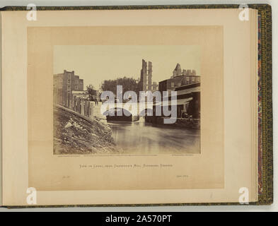 Vista sul canale vicino Crenshaw's Mill, Richmond, Virginia / Alex. Gardner, fotografo. Foto Stock