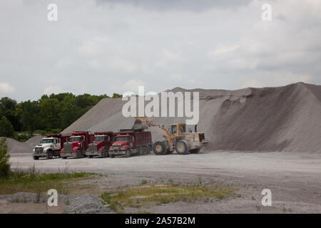 Vulcan Materiali Azienda cava di calcare Tuscumbia, Alabama Foto Stock