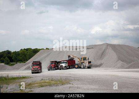 Vulcan Materiali Azienda cava di calcare Tuscumbia, Alabama Foto Stock