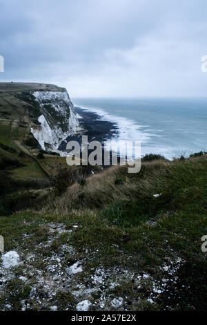 Le Bianche Scogliere di Dover, Kent County, Regno Unito Foto Stock