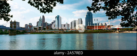 La città del lungomare, Fiume Ohio, Cincinnati, Hamilton County, Ohio, Stati Uniti d'America Foto Stock