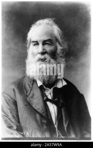 Walt Whitman, mezza lunghezza verticale, rivolto verso sinistra Foto Stock