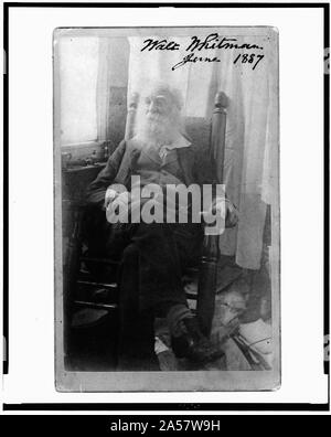 Walt Whitman, Giugno 1887 Foto Stock