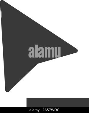 Il mouse del computer simbolo del cursore con un meno o sottrarre icona nel vettore Illustrazione Vettoriale