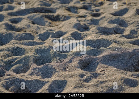 Immagine di sfondo, close up di un banco di sabbia da Reykjavík shore Foto Stock
