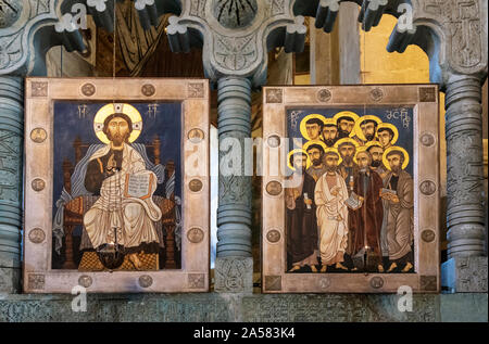 Cattedrale di Svetitskhoveli (Cattedrale del pilastro vivente). Un sito Patrimonio Mondiale dell'UNESCO. Mtskheta, Georgia. Caucaso Foto Stock