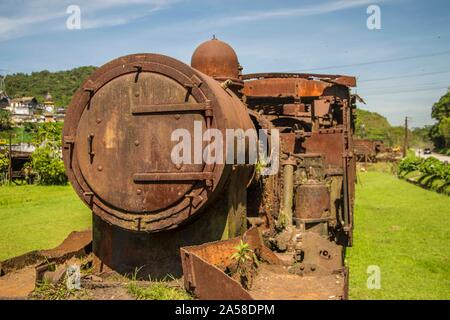 Locomotiva, Paranapiacaba, Santo André, São Paulo, Brasile. Foto Stock