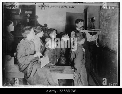 Stati Uniti Boy Scout Scuola, Parigi Foto Stock