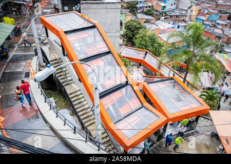 Scale mobili, Comuna 13, Medellín, in Colombia Foto Stock