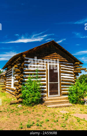 Flaming Gorge, Wyoming / Stati Uniti - Agosto 9, 2019: Swett Ranch National Historic Site, Swett Family Homestead Foto Stock