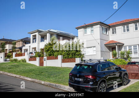 Sydney case residenziali in una tipica strada australiano in Balgowlah,North Sydney, Australia Foto Stock