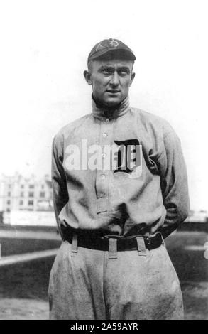 Tiro Raymond Cobb, Detroit AL (baseball) 3 1914 Foto Stock