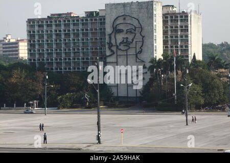 Plaza de la Revolución all Avana Cuba. Foto Stock