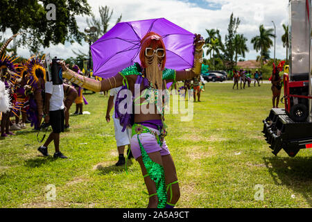 Il carnevale di Miami 2019; Miami Dade County e Expo, Miami, Florida Foto Stock