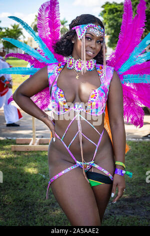 Il carnevale di Miami 2019; Miami Dade County e Expo, Miami, Florida Foto Stock