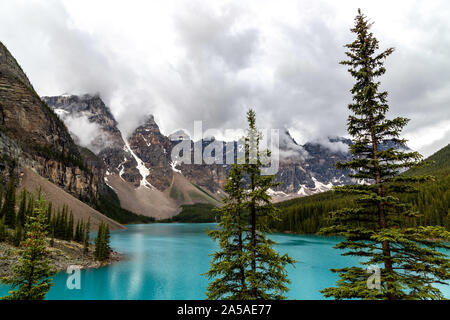 Il Moraine Lake in Canada Foto Stock