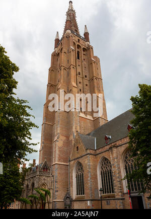 La chiesa di Nostra Signora, duecentesca chiesa gotica, Brugge A Bruges, Belgio Foto Stock