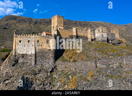 Fortezza di Khertvisi, Khertvisi, regione Meskheti, Georgia Foto Stock