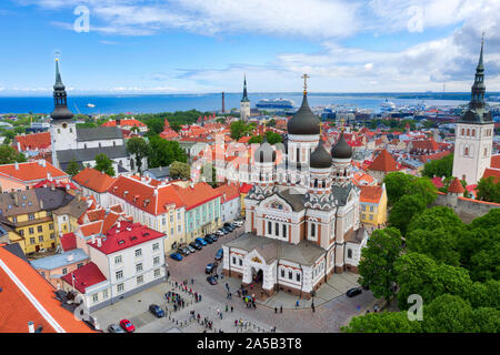 Antenna della centrale a Tallinn, Estonia, adottate nel maggio 2019 Foto Stock