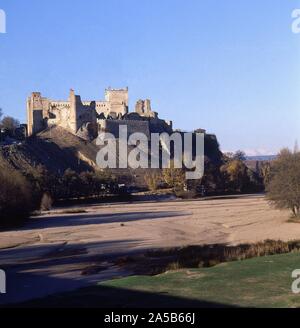 CASTILLO DE ESCALONA DE ORIGEN MUSULMAN RECONSTRUIDO EN EL SIGLO XV POR Don Alvaro de Luna. Posizione: CASTILLO. Escalona. Toledo. Spagna. Foto Stock