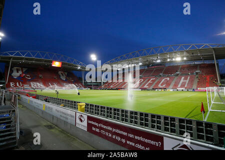 Utrecht, Paesi Bassi. Xix oct, 2019. UTRECHT, 19-10-2019, Stadio Galgenwaard, stagione 2019/2020, olandese Eredivisie, panoramica dello stadio durante la partita FC Utrecht - PSV. Credito: Pro scatti/Alamy Live News Foto Stock