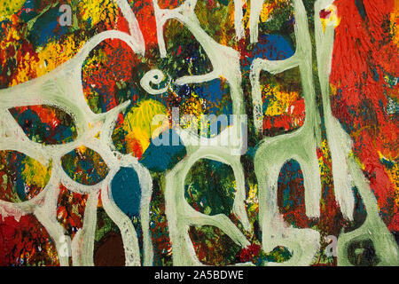 Dettaglio della pittura come sfondo. Foto Stock