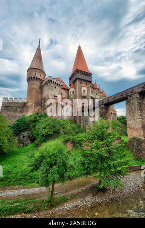 Corvin castello di Hunedoara, Romania, adottate nel maggio 2019 Foto Stock