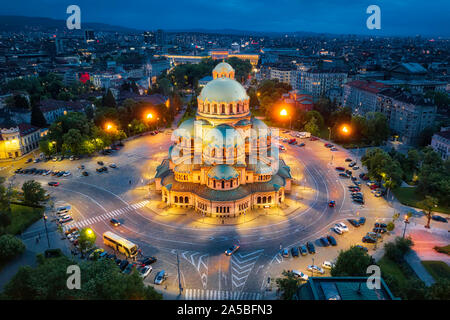 La Cattedrale Alexander Nevsky a Sofia, Bulgaria, adottate nel maggio 2019 Foto Stock