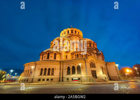 La Cattedrale Alexander Nevsky a Sofia, Bulgaria, adottate nel maggio 2019 Foto Stock